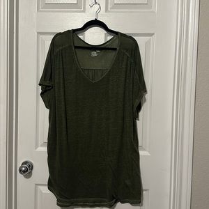 Terra & Sky 1X (16W-18W) Green Shirt